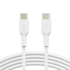 Дата кабель USB-C to USB-C 1.0m PVC white Belkin (CAB003BT1MWH)