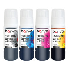 Чорнило Barva Canon GI-40 SET 4x70 мл, OneKey, pigment (CGI40-070-MP) Чорнило Barva Canon GI-40 SET 4x70 мл, OneKey, pigment (CGI40-070-MP)