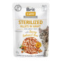 Вологий корм для кішок Brit Care Sterilized Fillets in Gravy Savory Salmon and Tuna (8595602565290) Вологий корм для кішок Brit Care Sterilized Fillets in Gravy Savory Salmon and Tuna (8595602565290)