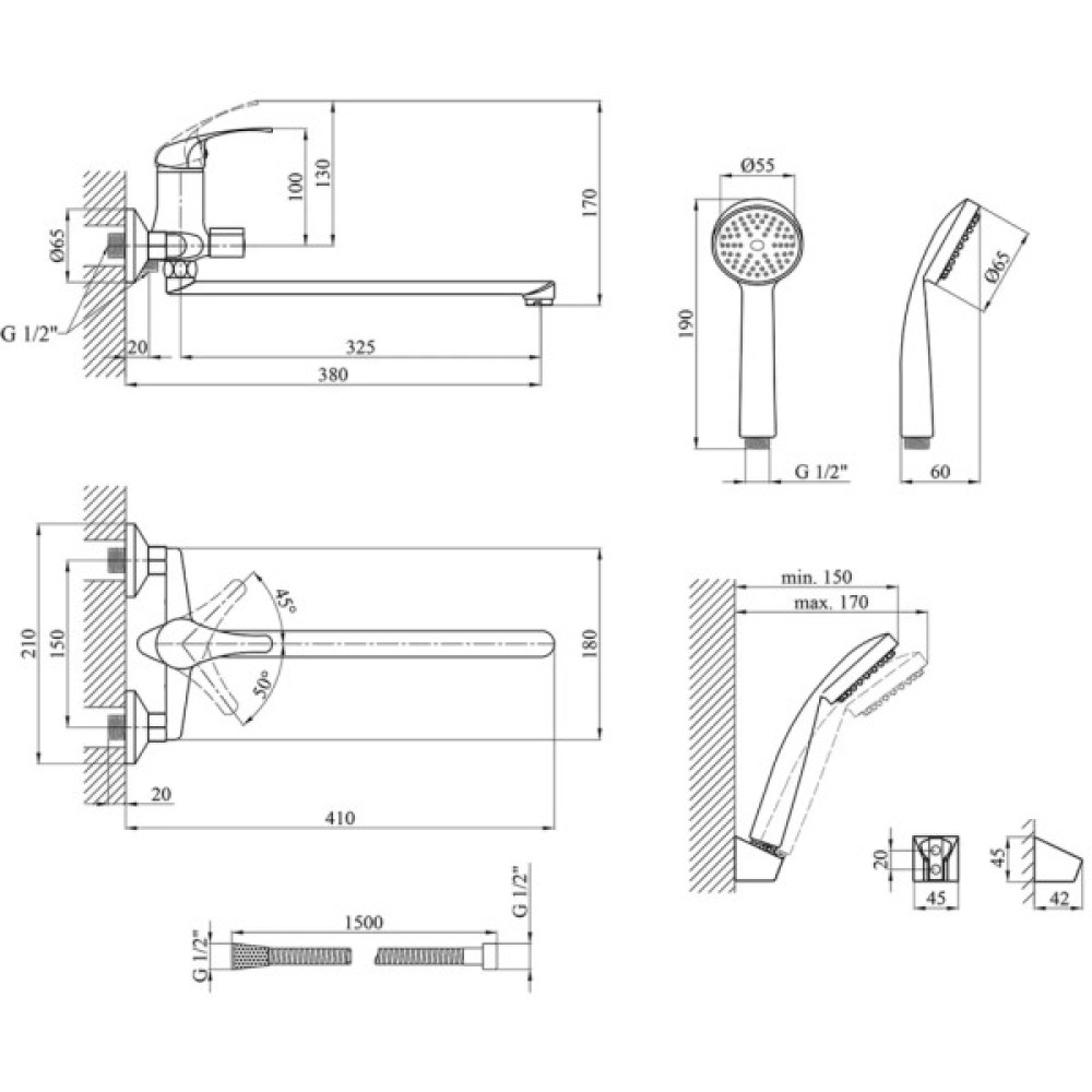 Змішувач Agua Leon-C071 (CV014927)