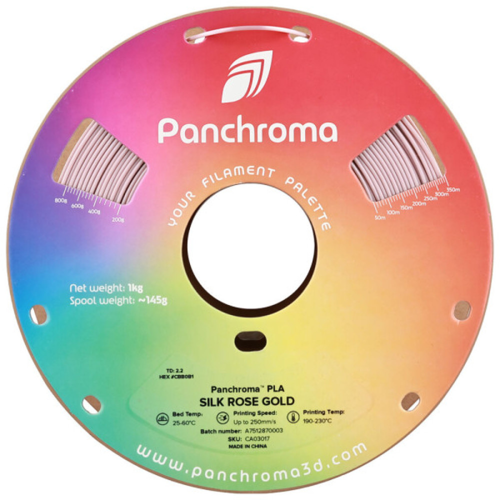 Пластик для 3D-принтера Polymaker PLA PANCHROMA SILK 1,75mm 1kg ROSE GOLD (CA03017)