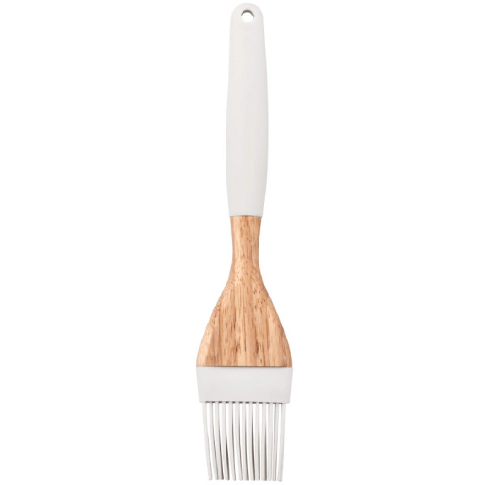 Пензлик кулінарний Ardesto Tasty Baking, 22.3см, силікон, дерево, сірий світлий (AR1561G)