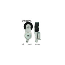Ролик натягувача ременя SKF VKM 61091