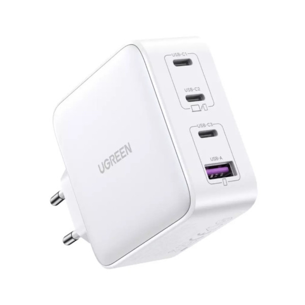 Зарядний пристрій Ugreen 4xUSB 100W (3хUSB-C+USB-A) Gan white CD226 (15337)