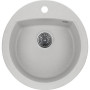 Мийка кухонна GRANADO RONDA gris з сифоном (470*490mm.) (gr2208)