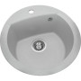 Мийка кухонна GRANADO RONDA gris з сифоном (470*490mm.) (gr2208)