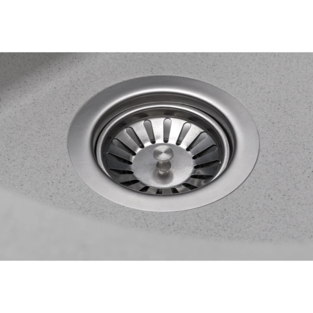 Мийка кухонна GRANADO RONDA gris з сифоном (470*490mm.) (gr2208)