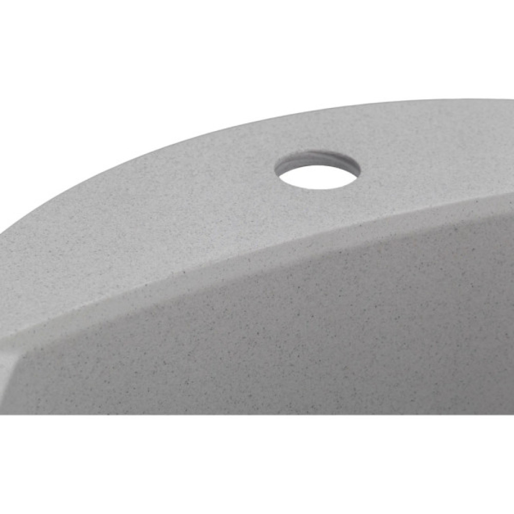 Мийка кухонна GRANADO RONDA gris з сифоном (470*490mm.) (gr2208)