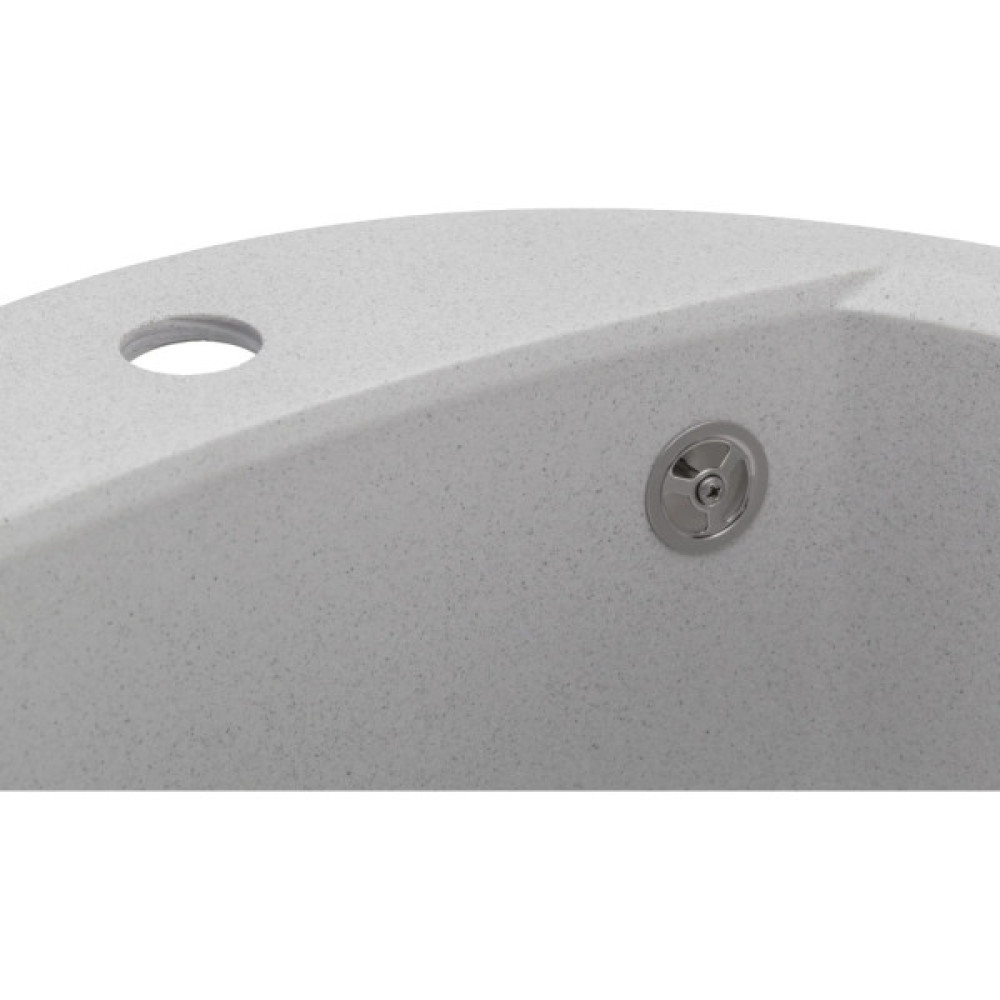 Мийка кухонна GRANADO RONDA gris з сифоном (470*490mm.) (gr2208)