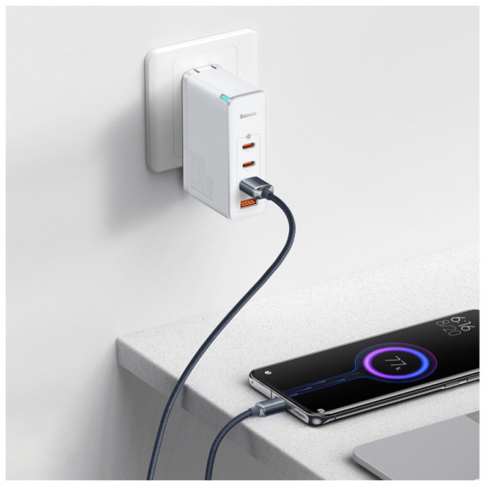 Дата кабель USB 2.0 AM to USB-C 1.2m 100W black Baseus (CAJY000401)