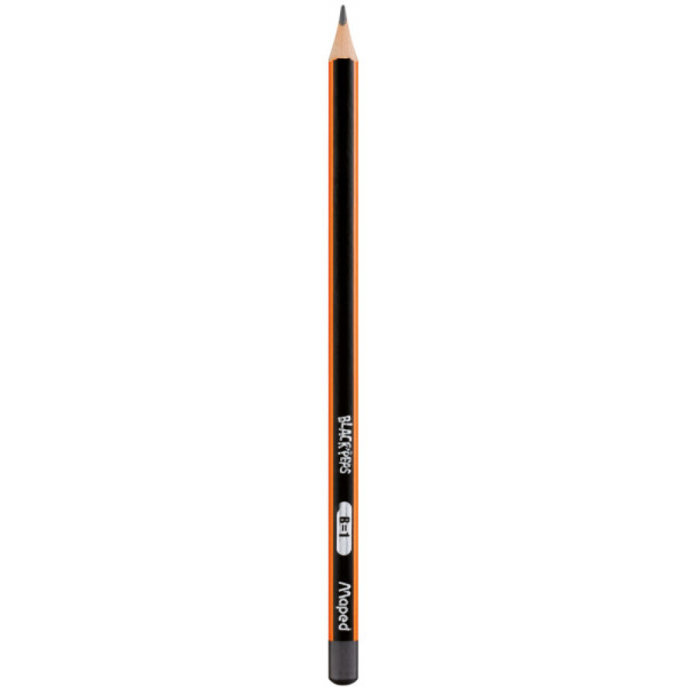 Олівець графітний Maped BLACK PEPS, B, без ластика (MP.850024)