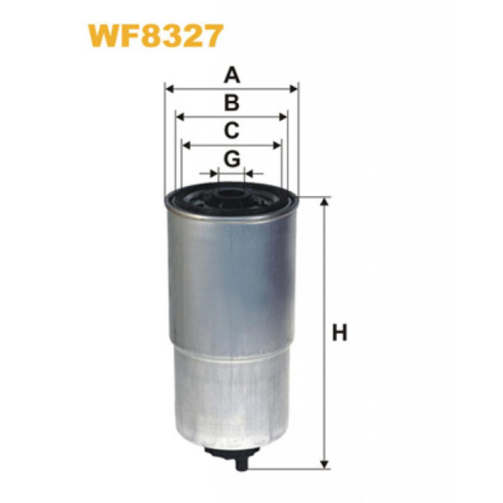 Фільтр паливний Wixfiltron WF8327 Фільтр паливний Wixfiltron WF8327