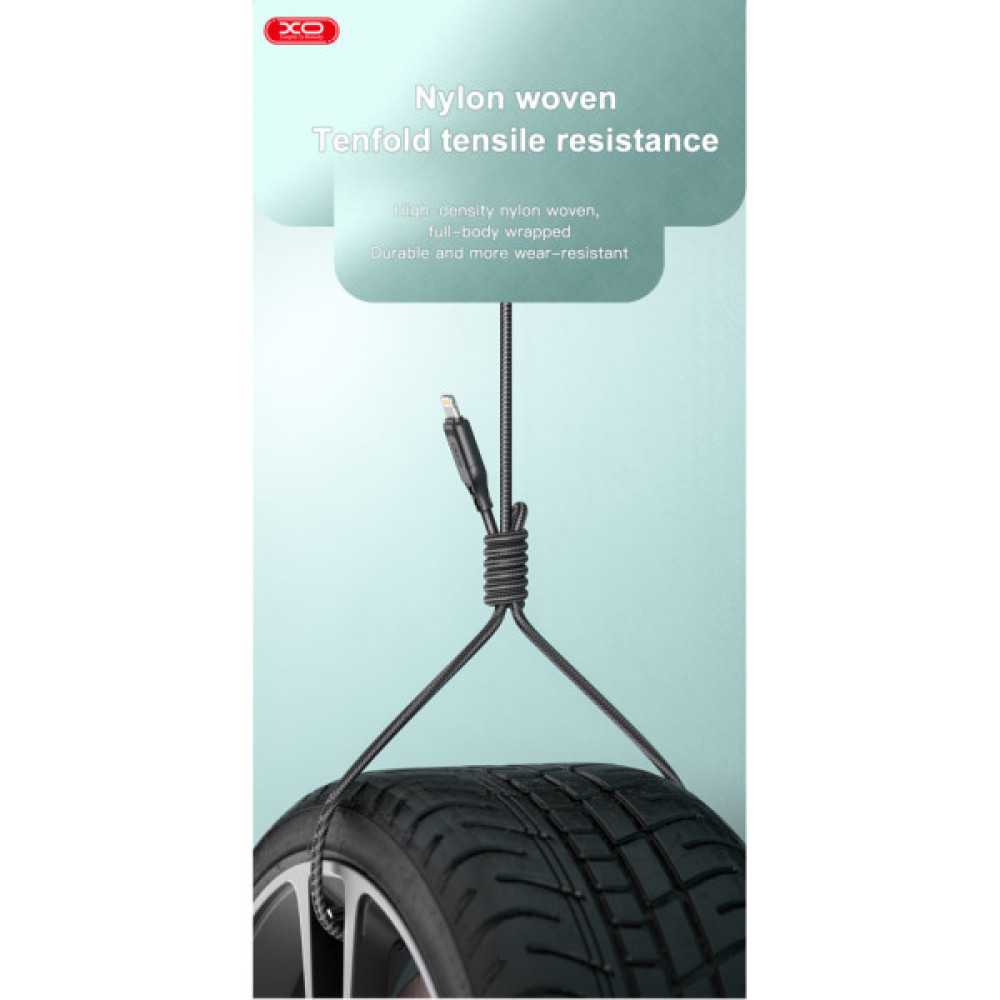 Дата кабель USB 2.0 AM to USB-C 1.0m braided white XO (NB235_C_White)