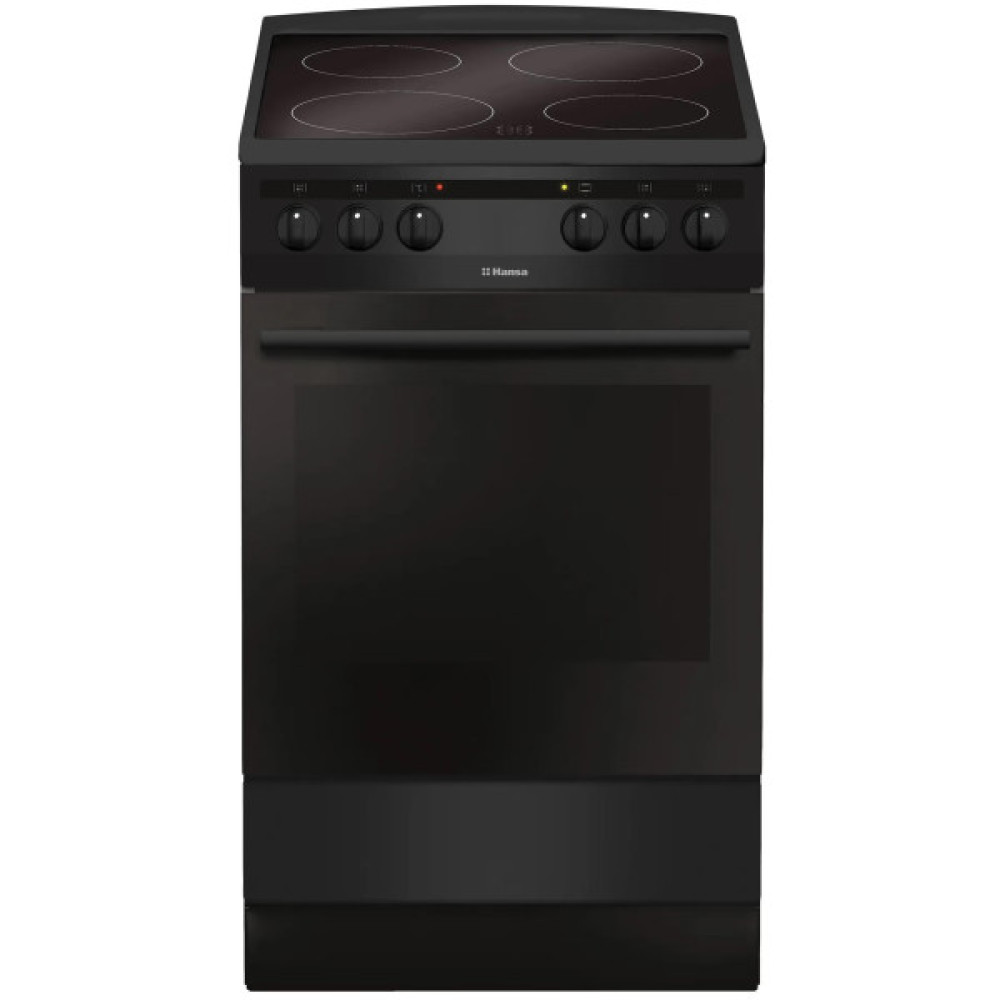 Плита Hansa електрична склокерамічна, 50х60см, 65л, чорний