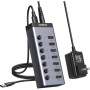 Концентратор Ugreen USB 3.0 to 7xUSB 3.0 with power supply CM481 gray (90307) Концентратор Ugreen USB 3.0 to 7xUSB 3.0 with power supply CM481 gray (90307)