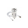Зарядний пристрій XO 2xUSB 2.1A + cable USB to Micro 5P white (TZ08-M-WH)