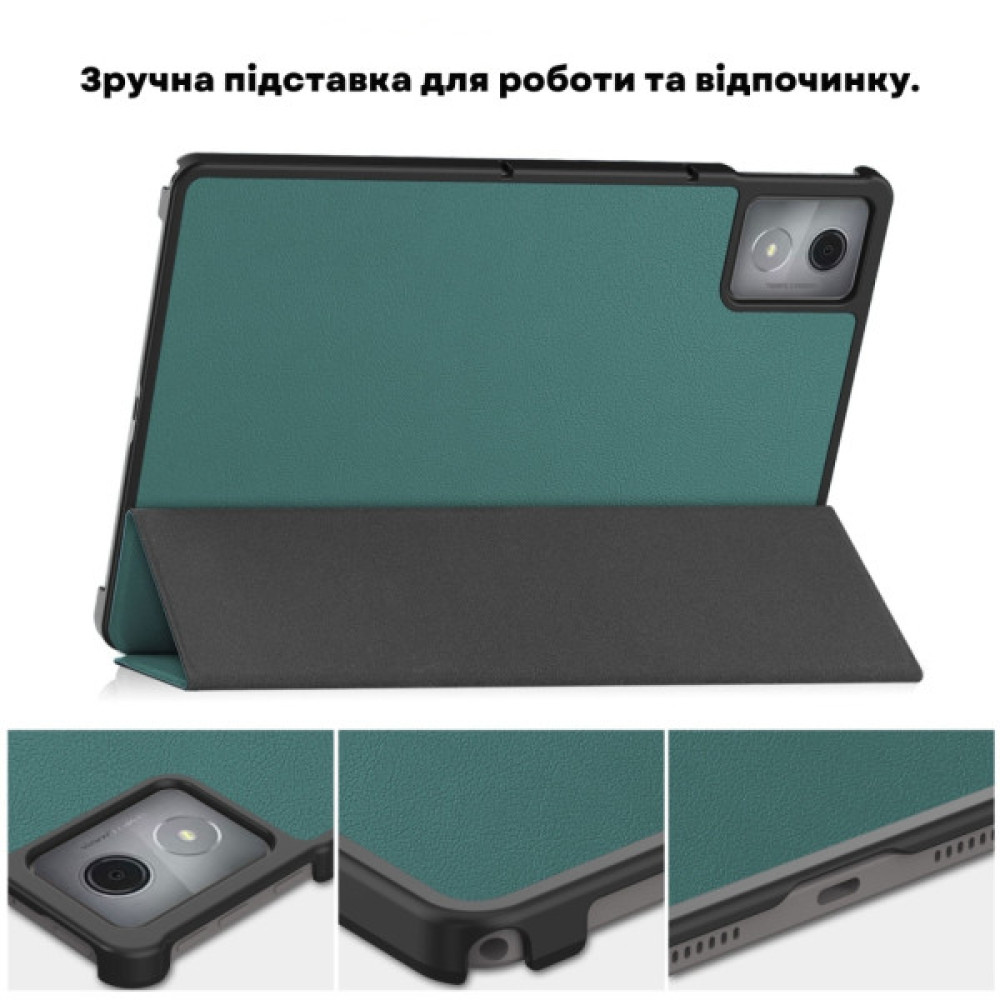 Чохол до планшета BeCover Smart Case Lenovo Idea Tab/K11 (2nd Gen) TB336/Xiaoxin Pad (2025) 11" Dark Green (714097)