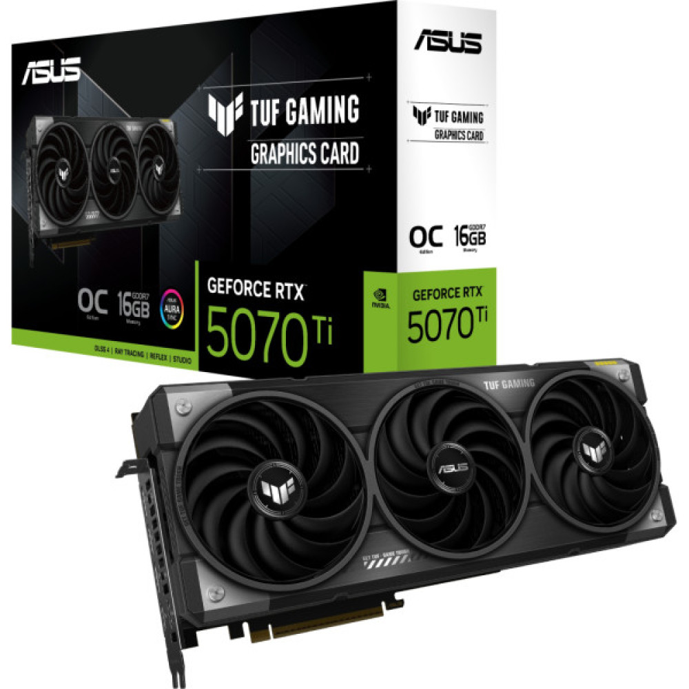 Відеокарта ASUS GeForce RTX5070 Ti 16GB TUF OC GAMING (TUF-RTX5070TI-O16G-GAMING)
