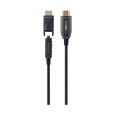 Кабель мультимедійний HDMI M to HDMI M 20.0m V2.0 AOC 4K60Hz gold Cablexpert (CCBP-HDMID-AOC-20M)