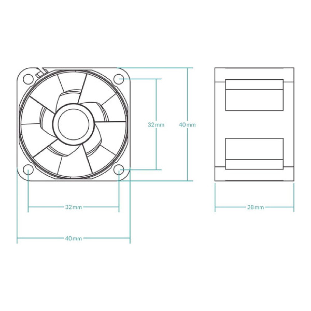 Кулер до корпусу Arctic 40MM/5PCS (ACFAN00273A)