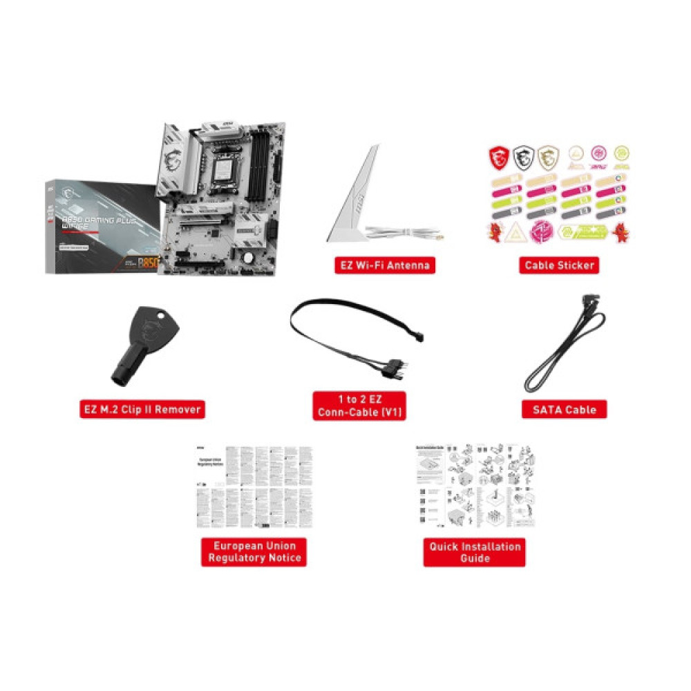 Материнcька плата MSI B850 GAMING PLUS WIFI6E sAM5 B850 4xDDR5 M.2 HDMI DP WiFi BT ATX