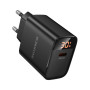 Зарядний пристрій BOROFONE BA97A Ilustre USB-C PD30W digital display Black (6941991120480)