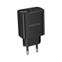 Зарядний пристрій BOROFONE BA97A Ilustre USB-C PD30W digital display Black (6941991120480)