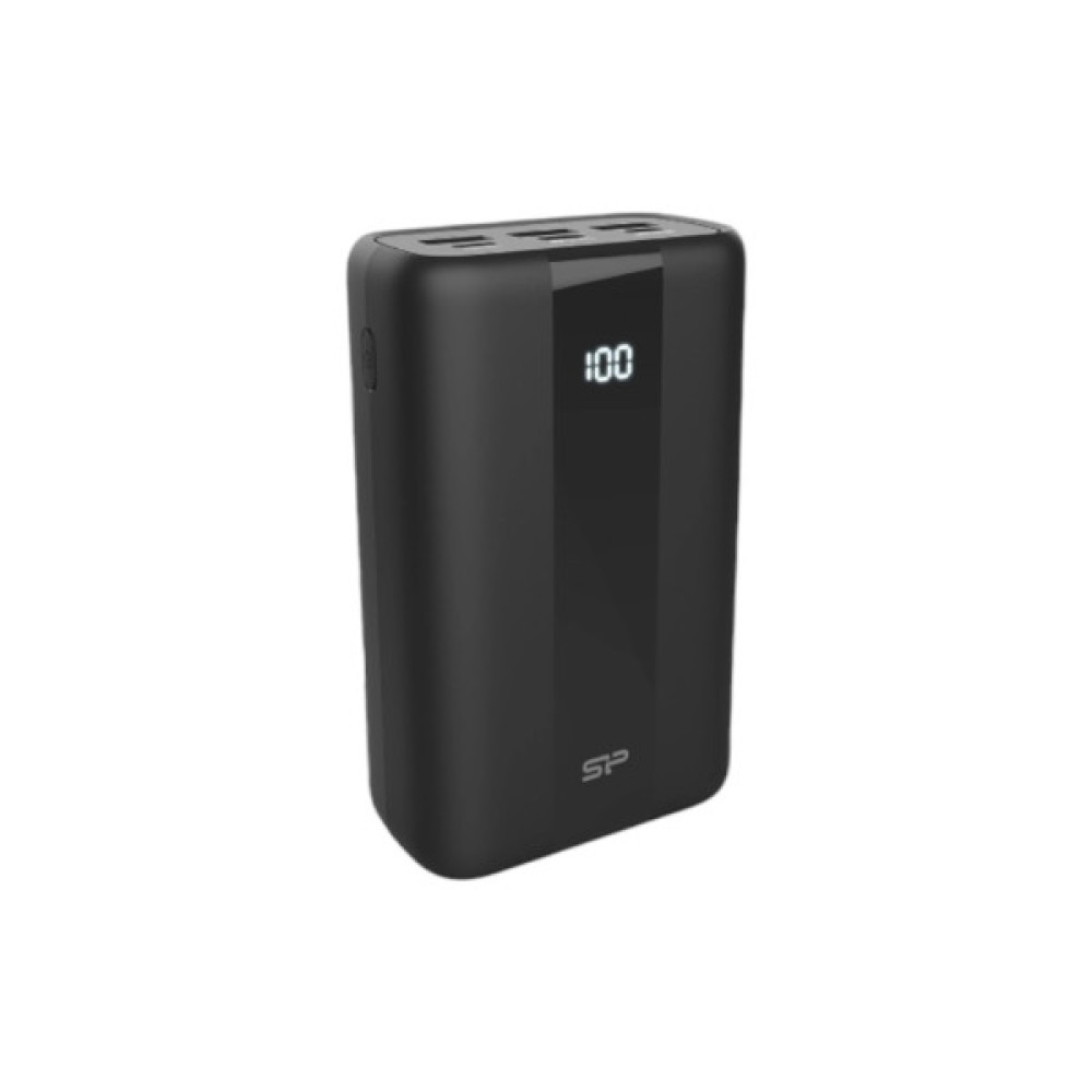 Батарея універсальна Silicon Power 30000mAh QX55, PD/20W, QC/3.0/22.5W, Black (SP30KMAPBKQX550K)