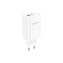 Зарядний пристрій BOROFONE BN10 Sunlight 1xUSB-C PD65W + 1xUSB-A White (6974443388190)