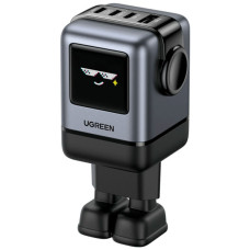 Зарядний пристрій Ugreen 1xUSB + 3xUSB-C GaN 100W Robot X688 gray (45515B)