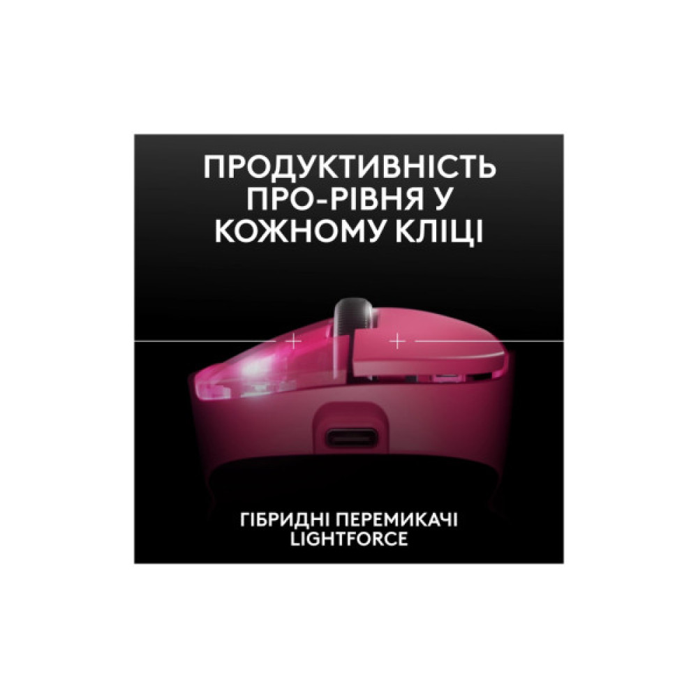 Мишка Logitech G Pro X Superlight 2 Dex Wireless Pink (910-007373)