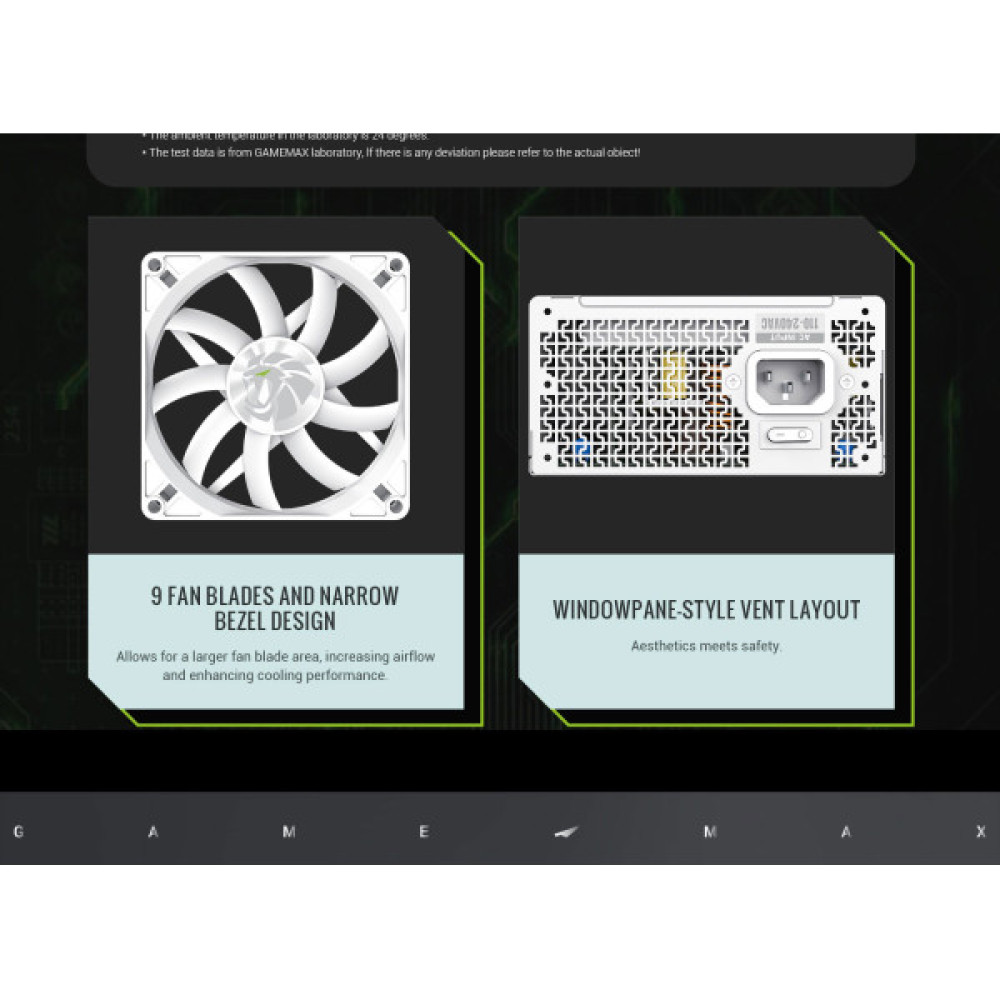 GAMEMAX GS 750G WH V25