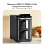 Мультипіч Tefal Easy Fry Crispy Stack, 2700Вт, чаша-6+4л, сенсорне керув., 2 чаши, гриль, пластик, чорний