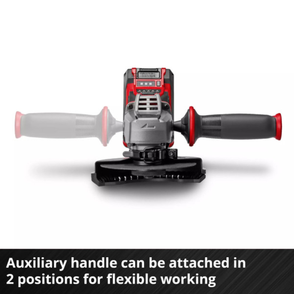 Шліфувальна машина Einhell Professional, TP-AG 18/125 CE Q Li-Solo, 18V, 4Ah, 125мм, 3000–10500об/хв, ЗП, 1.69кг (4431155K)