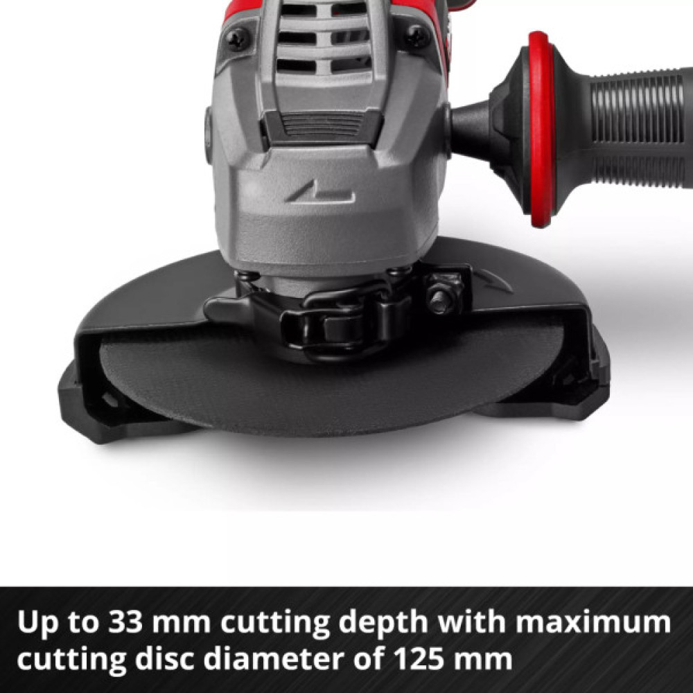 Шліфувальна машина Einhell Professional, TP-AG 18/125 CE Q Li-Solo, 18V, 4Ah, 125мм, 3000–10500об/хв, ЗП, 1.69кг (4431155K)