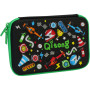 Пенал Cool For School з тисненням 1 відділення Чорний (QT-5640-Black) Пенал Cool For School з тисненням 1 відділення Чорний (QT-5640-Black)