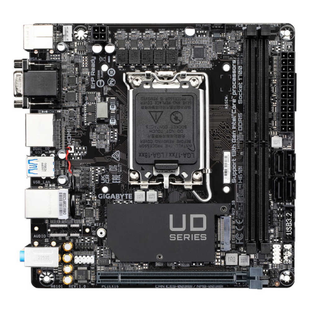 Материнська плата GIGABYTE H610I