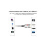 Кабель мультимедійний 3.5mm M to 2xRCA M 1.0m AV116 black Ugreen (10749)