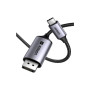 Кабель мультимедійний USB-C to DisplayPort M 3.0m 8K CM556 black Ugreen (25839)
