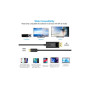 Кабель мультимедійний USB-C to DisplayPort M 1.8m 4K60Hz Choetech (XCP-1801BK)
