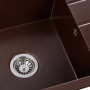 Мийка кухонна GRANADO NAVIA marron з сифоном (775*495mm.) (gr3806) Мийка кухонна GRANADO NAVIA marron з сифоном (775*495mm.) (gr3806)