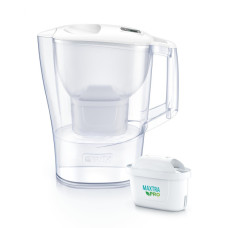 Фільтр-глечик Brita Aluna Memo MXPro 2.4л (1.4л очищеної води) з фільтр-картриджем 3шт, білий