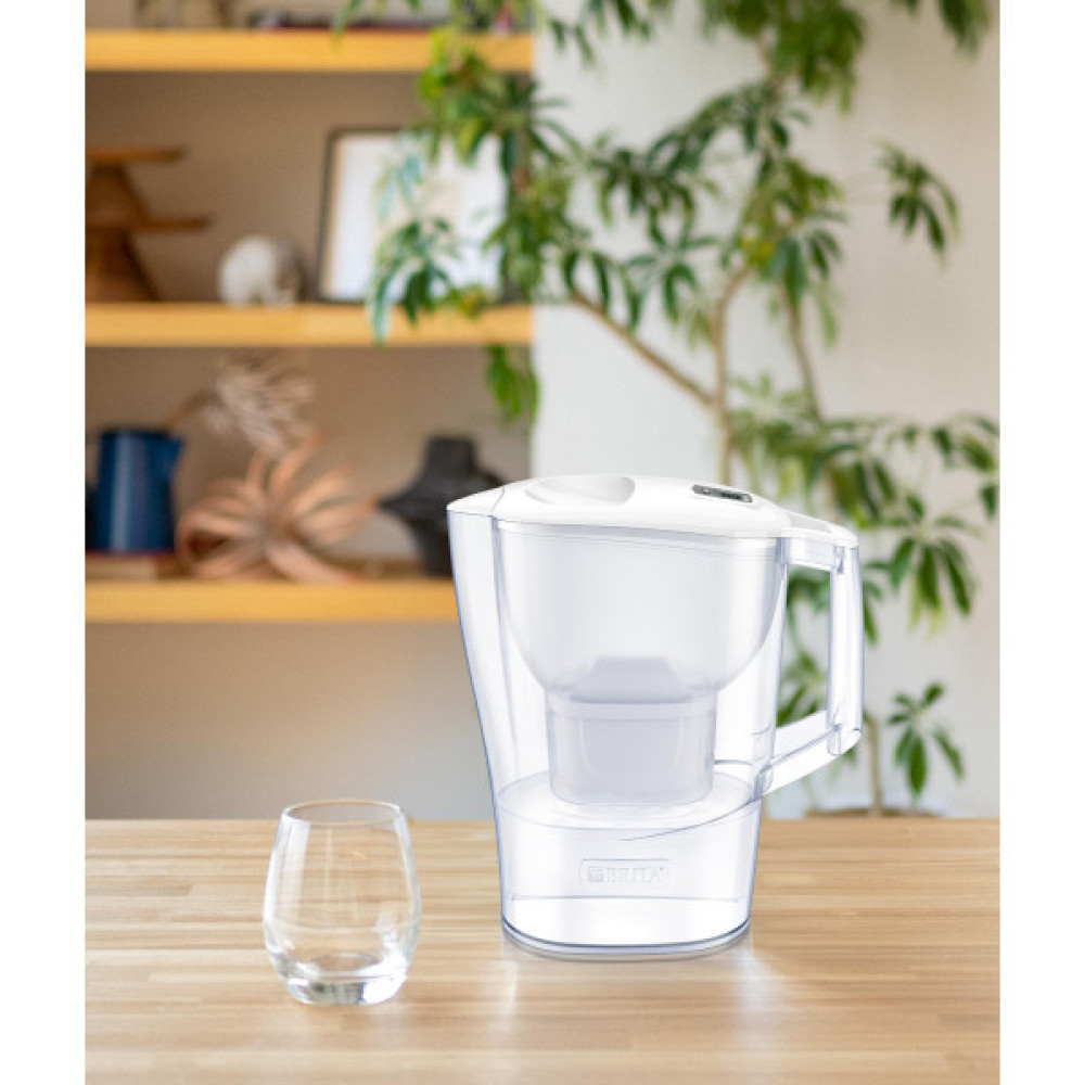 Фільтр-глечик Brita Aluna Memo MXPro 2.4л (1.4л очищеної води) з фільтр-картриджем 3шт, білий