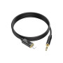 Кабель мультимедійний Lightning to 3.5mm M 1.0m silicone black HOCO (6942007625494) Кабель мультимедійний Lightning to 3.5mm M 1.0m silicone black HOCO (6942007625494)