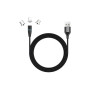 Дата кабель USB 2.0 AM to Lightning + Micro 5P + USB-C 1.0m Magnetic ColorWay (CW-CBUU038-BK) Дата кабель USB 2.0 AM to Lightning + Micro 5P + USB-C 1.0m Magnetic ColorWay (CW-CBUU038-BK)