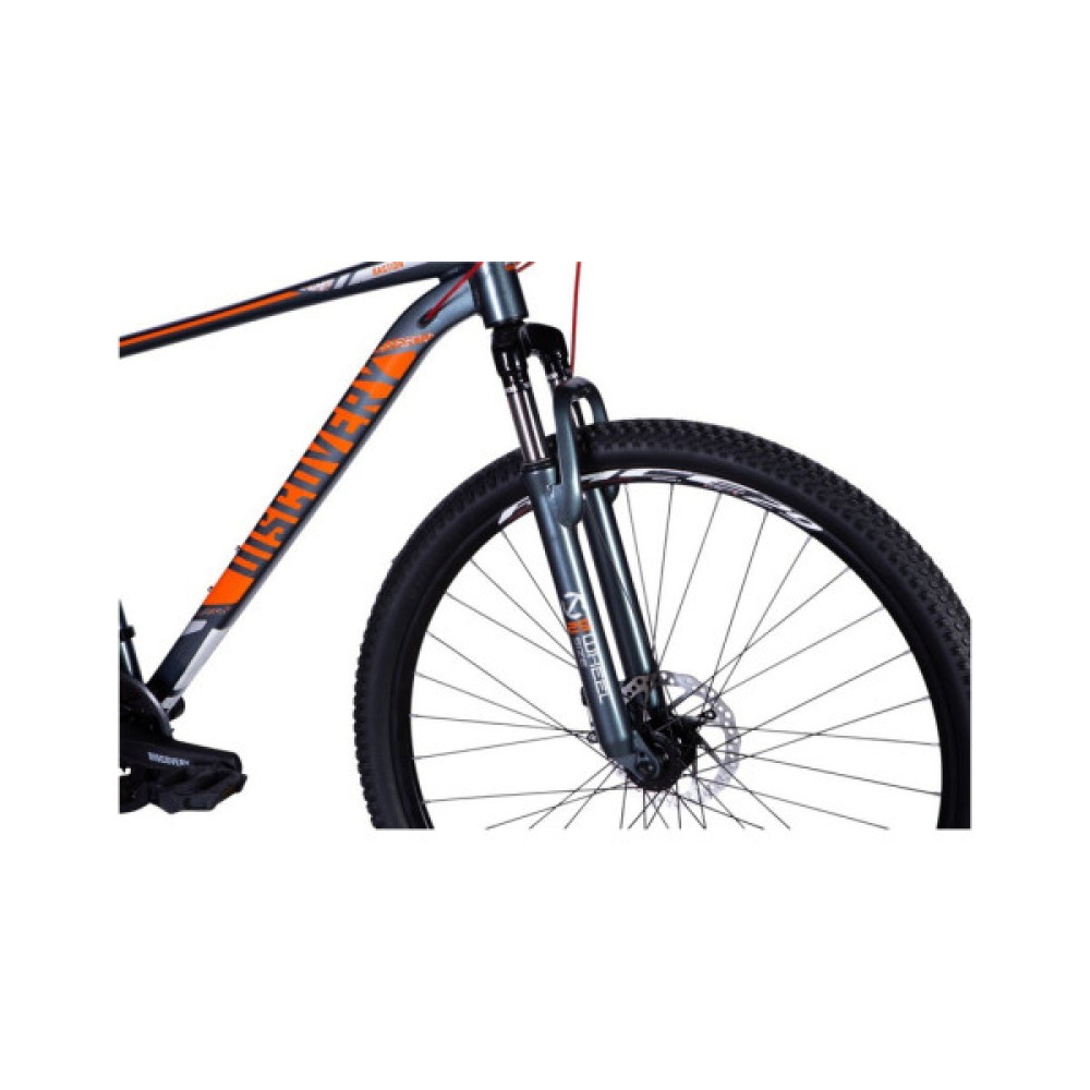 Велосипед Discovery 29" BASTION DD рама-21" AL 2025 сіро-помаранчевий (OPS-DIS-29-208)