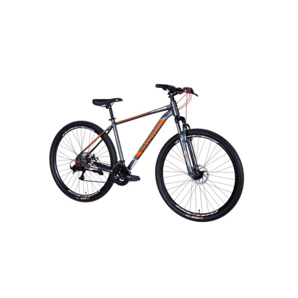 Велосипед Discovery 29" BASTION DD рама-21" AL 2025 сіро-помаранчевий (OPS-DIS-29-208)