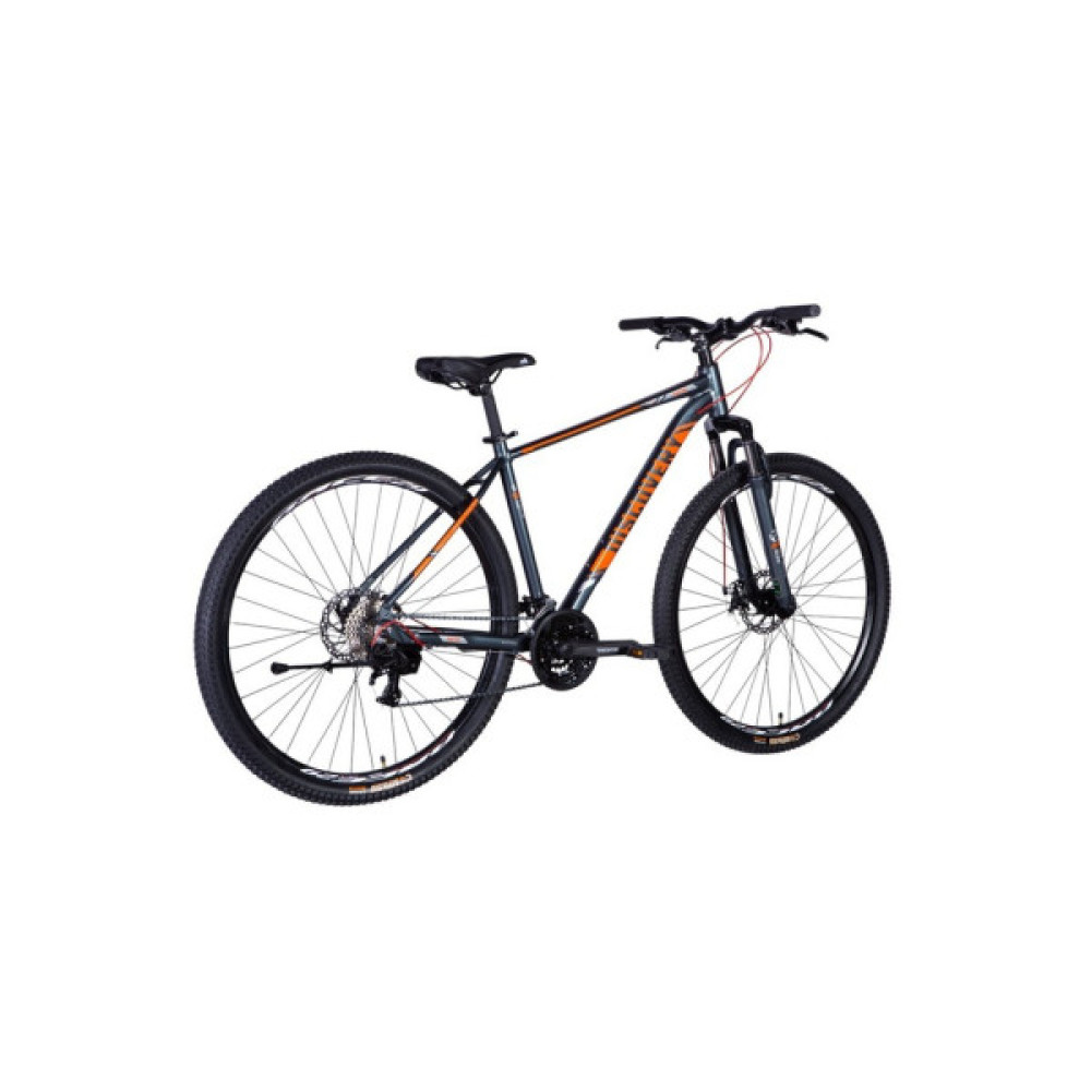 Велосипед Discovery 29" BASTION DD рама-21" AL 2025 сіро-помаранчевий (OPS-DIS-29-208)
