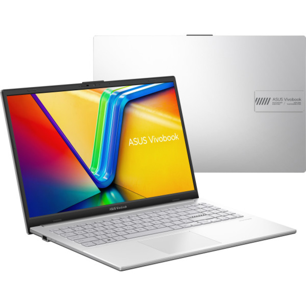 Ноутбук ASUS Vivobook Go 15 E1504FA-BQ1105 15.6" FHD IPS, AMD R3-7320U, 16GB, F512GB, UMA, NoOS, Сріблястий