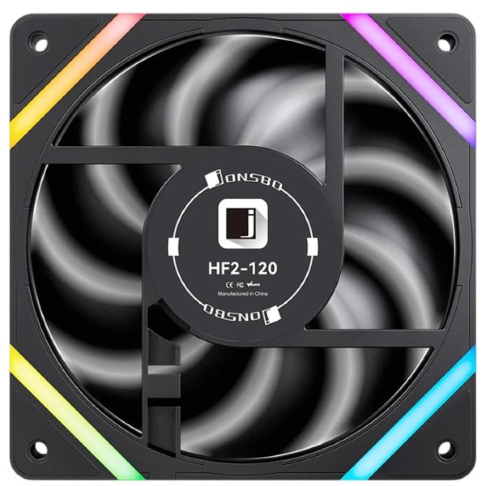 Кулер до корпусу JONSBO HF2-120BR ARGB Black